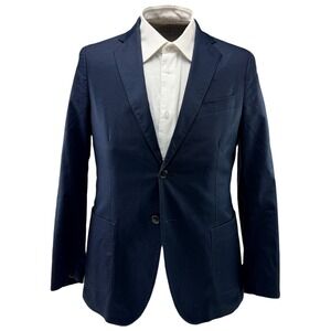 Charles Tyrwhitt Slim Fit Navy Cotton Blazer 38R Men's Suit Jacket